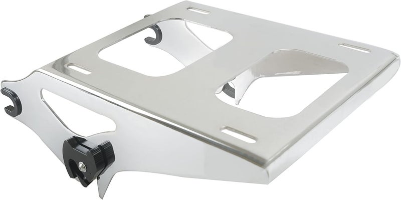 SWESGI SWESG Detachable Two-Up Tour Trunk Rack Mounting Luggage Rack Fit for Harley Davidson Touring, Tour Trunk Rack Compatible for Street Glide Road Glide Road King Electra Glide 2014-2023 (Chrome-2) - Image 5